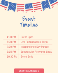 黄色 Fourth of July Celebration Instagram Portrait Template - Page 3