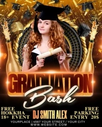 Yellow Joyful Graduation Bash Instagram Portrait template