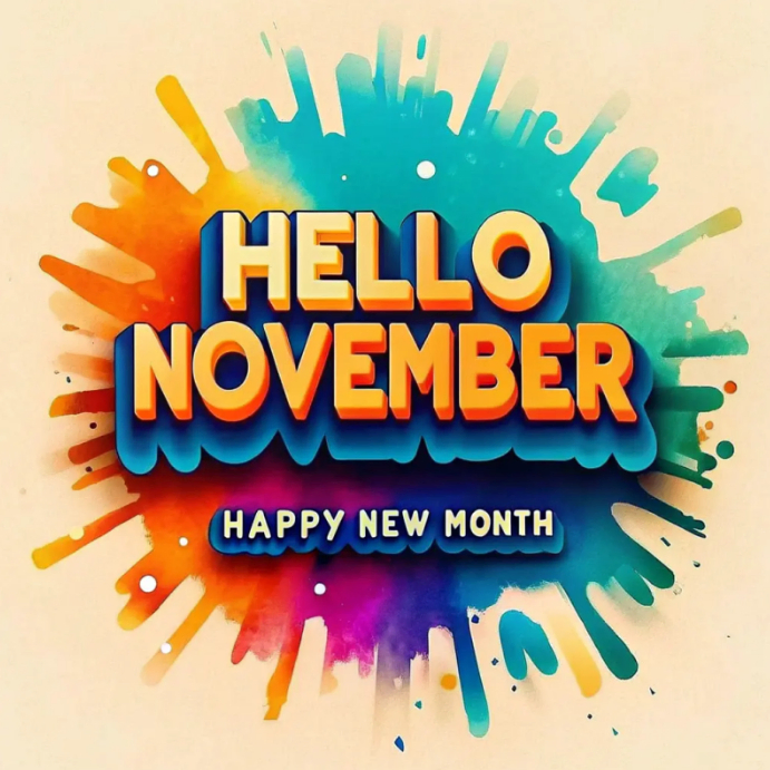 Yellow Joyful Happy New Month Motivation Instagram Post Template ...