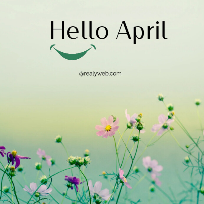 Copy of Yellow Joyful Hello April Instagram Post | PosterMyWall