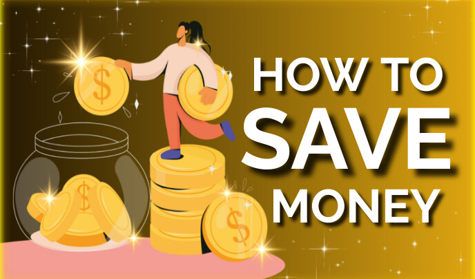 Yellow Save Yellow Joyful How To Save Money And Online Ea Template | PosterMyWall