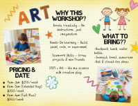 Yellow Kids Art Workshop Iflaya Template - Page 2