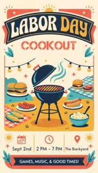 Gul Labor Day Cookout Instagram Story Template