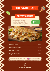 Jaune Mexican Restaurant Menu A4 Template - Page 4