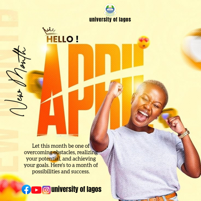 Yellow joyful new month motivation instagram post Template | PosterMyWall