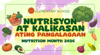 Geel Nutrition Month Celebration Digitalt display Template