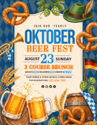 Gelb Oktoberfest Celebration Flyer Template