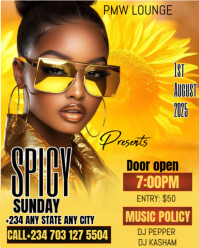 Yellow Joyful Party Flyer  Instagram Portrait template