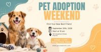 Yellow Pet Adoption Event Facebook Shared Image Template