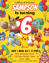 Gelb Birthday Party Folder Template