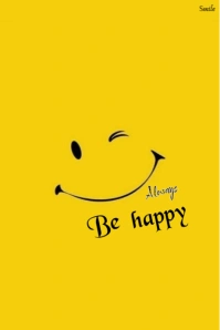 Yellow Joyful Smile Tumblr Graphic template