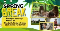 Yellow Joyful Spring Break  Facebook Shared Image template