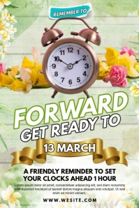 Yellow Joyful Spring Forward Tumblr Graphic template