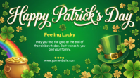 Yellow Joyful St. Patrick's Day Digital Display template