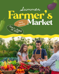 Gul Summer Farmer's Market Instagram Portrait Template - Page 1