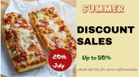 Yellow Joyful Summer Sales  Twitter Post template