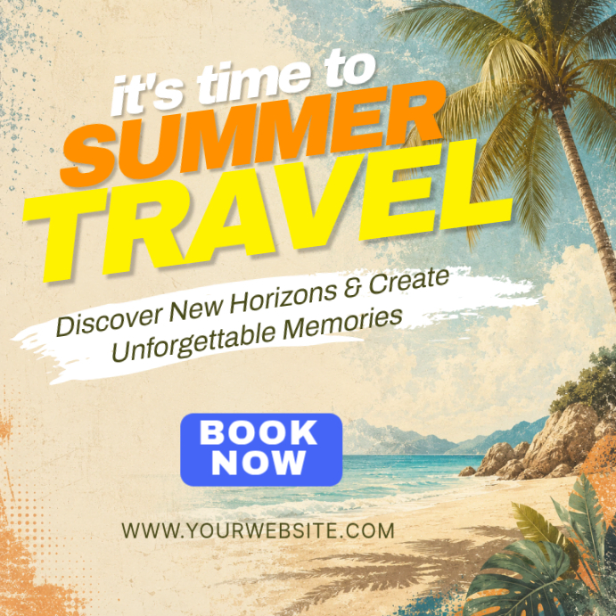 Summer Travel Instagram Ad Template | PosterMyWall