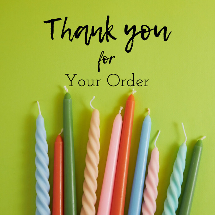 Copy of Yellow Joyful Thank You For Your Your Order A | PosterMyWall