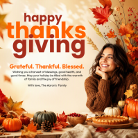 Yellow Thanksgiving Iphosti le-Instagram Template