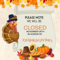 Yellow Joyful Thanksgiving  Instagram Post template