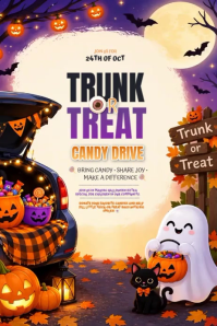 Gul Trunk or Treat Event โปสเตอร์ Template