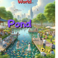 Yellow Joyful World Pond Day  Instagram Post template