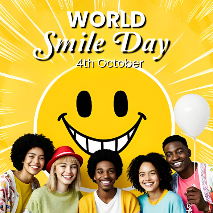 Copy of Yellow Joyful World Smile Day Instagram Post | PosterMyWall