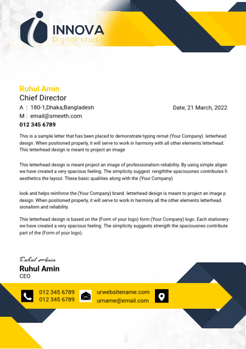 Professional Letterhead Template