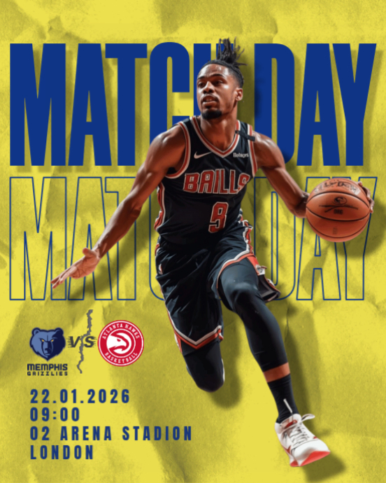 Yellow Maksimalis Nba Match Day Instagram Portrait Template | PosterMyWall