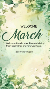 March Welcome Greeting Template | PosterMyWall