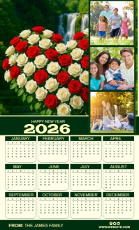 Yellow Maximalist 2026 Calendar Promotion Template Us Legal