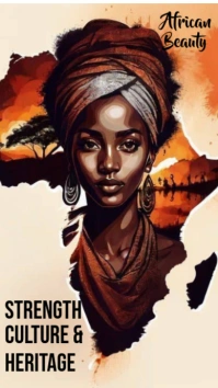Yellow Maximalist African Beauty  Instagram Story template