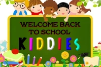 Yellow Maximalist Back To School  Label Etiket template