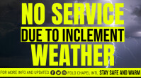 Yellow Maximalist Bad Weather Digital Display (16:9) template