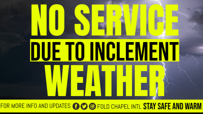 Yellow Maximalist Bad Weather Digital Display (16:9) template