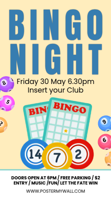 Bingo Night Event Template | PosterMyWall