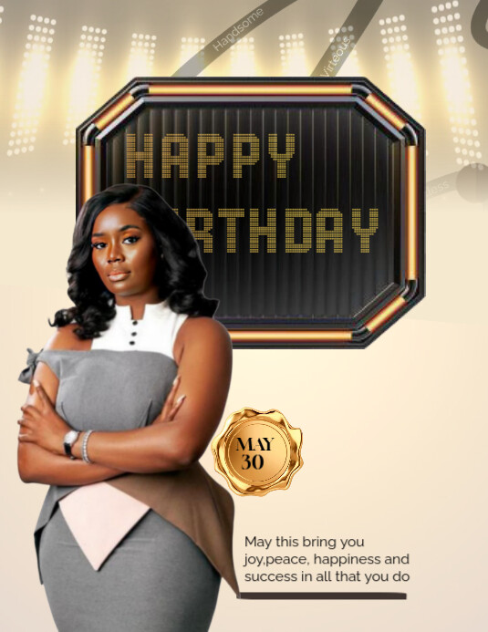 Copy of Yellow Maximalist Birthday Flyer (us Letter) | PosterMyWall