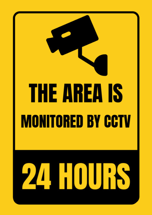Yellow Maximalist Caution  A4 template