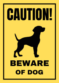 Yellow Maximalist Caution  A4 template