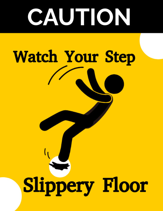 Yellow Maximalist Caution And Safety Flyer (us Letter) template