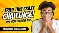 Yellow Maximalist Challenge Youtube Thumbnail template