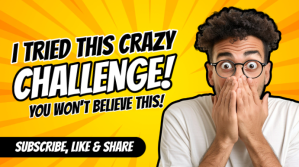 Yellow Maximalist Challenge Youtube Thumbnail template