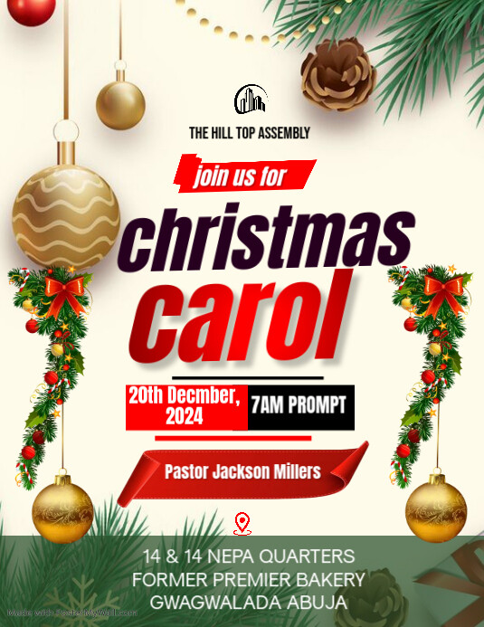 Copy of Yellow Maximalist Christmas Flyer (us Letter) | PosterMyWall