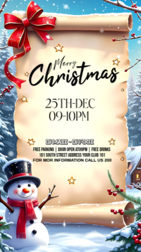Yellow Maximalist Christmas Party Flyer Instagram Story template