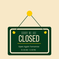Yellow Maximalist Closed Poster Instagram Post template