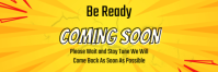 Yellow Maximalist Coming Soon  Email Header E-mail-overskrift template