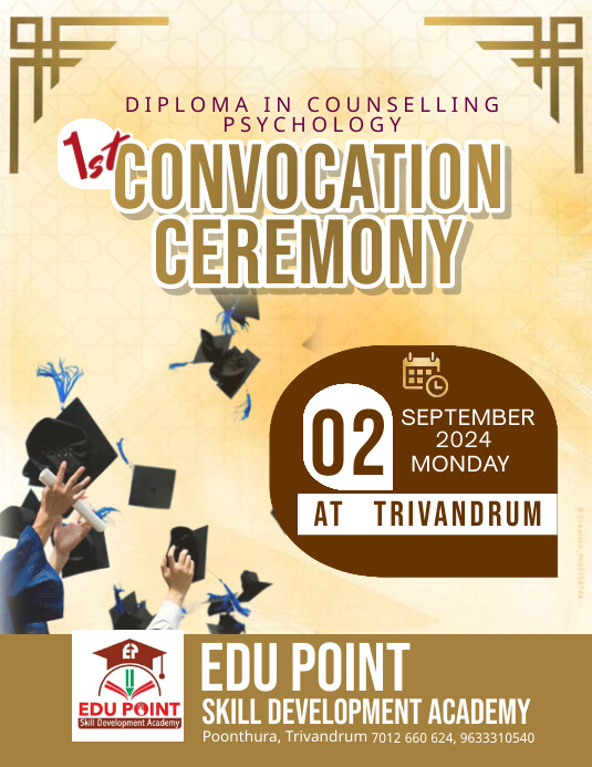 Copy of Yellow Maximalist Convocation Ceremony Flyer | PosterMyWall