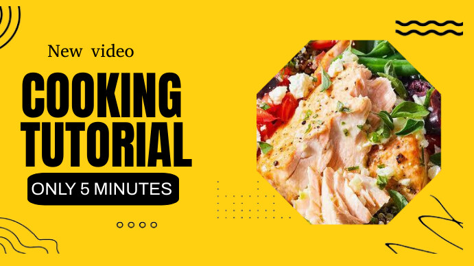 Yellow Maximalist Cooking Tutorial  Youtube T template