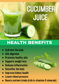 Yellow Maximalist Cucumber Juice Health Benefits A2 template