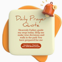 Yellow Maximalist Daily Prayer Quote Flyer  Logo template